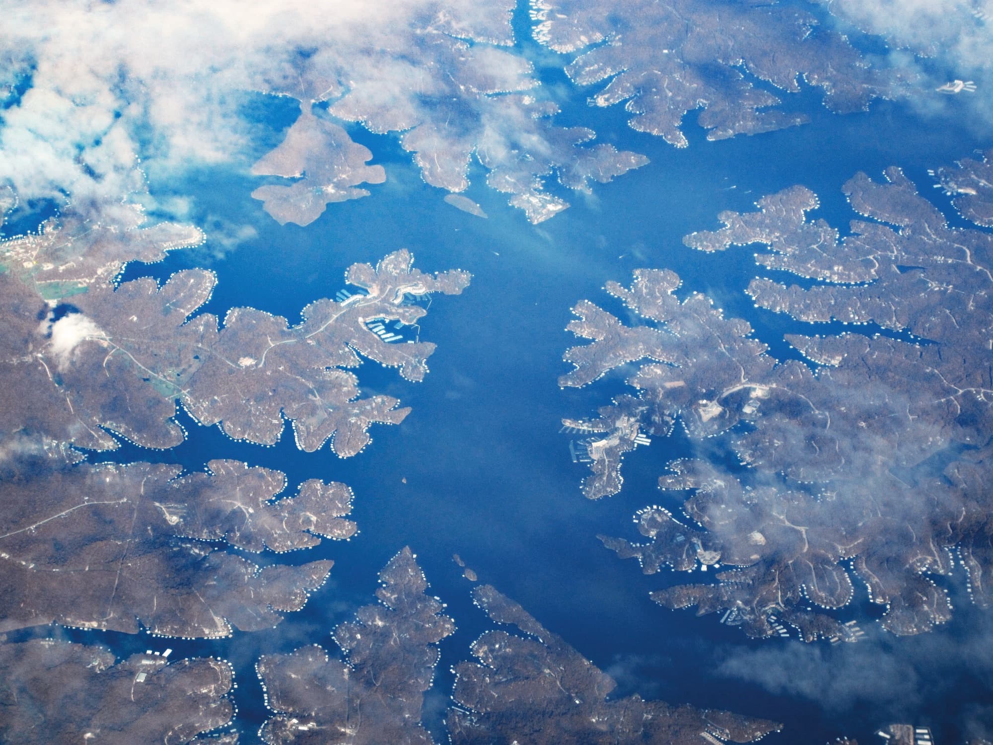 Lake of the Ozarks open water and shoreline, central Missouri
